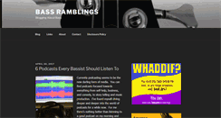 Desktop Screenshot of bassramblings.com