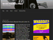 Tablet Screenshot of bassramblings.com